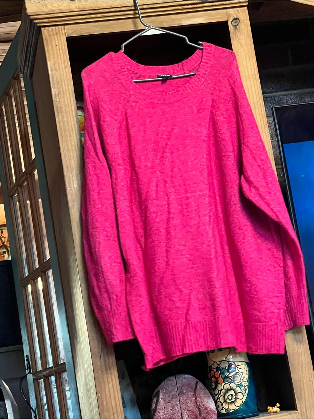 torrid Hot Pink Crewneck Sweater